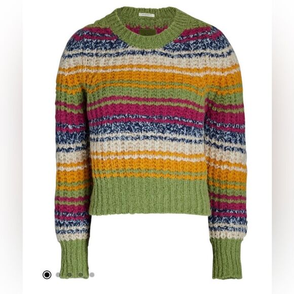 MOTHER Inset Puff-Sleeve Jumper Sweater - Picture 1 of 8